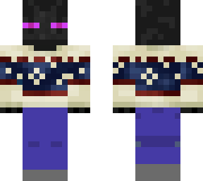 christmas enderman in a sweater fixed