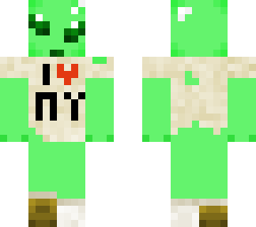 little green alien boy