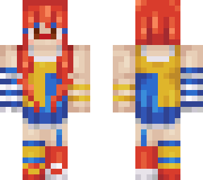 red hair clown girl