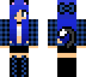 blue flannel cat