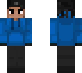 blue hoodie