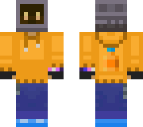 orange tv head