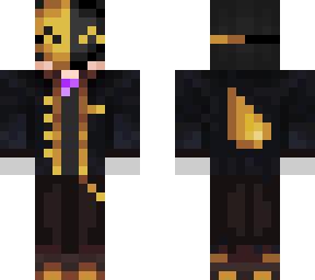 black and gold mask
