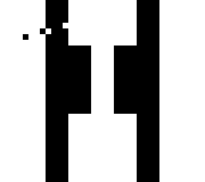 black and white
