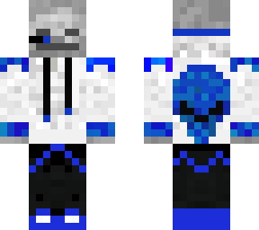 blue gamer skeleton