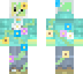 flower glass head overgrown