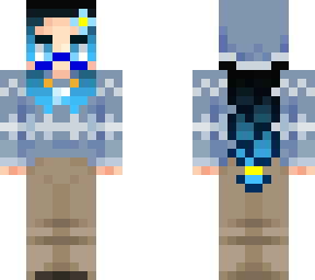 kim's blue christmas outfit (braid)
