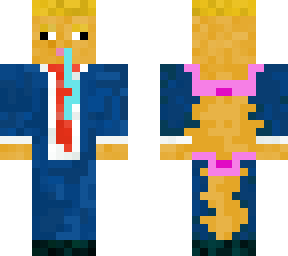 orange man drooling