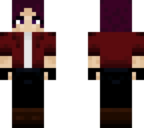 purple byace red jacket