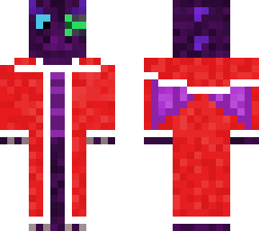 purple dragon, with red christmascape and ibe