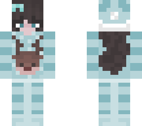 winter blue girl matching