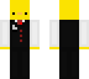 black & white duck suit