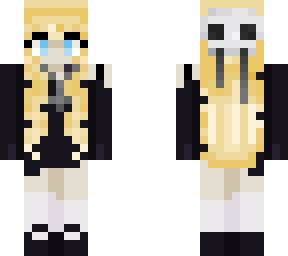 blonde skull clip