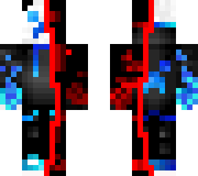 blue and red panda