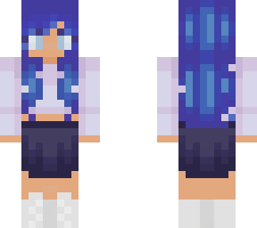 blue haair girl