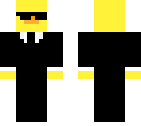 body guard ducky (men in black but with glasses)