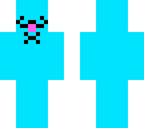 goofy kity but cyan