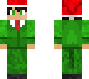 green suit christmas hat