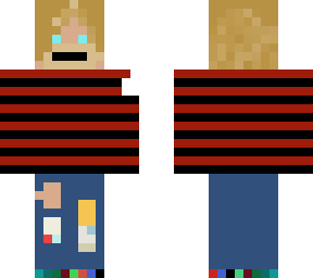 kurt cobain iconic red swetter 2.0 Minecraft Skin — free download
