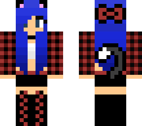 maroon flannel cat