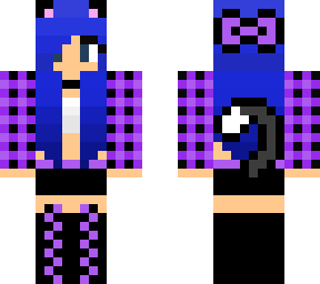 violet flannel cat
