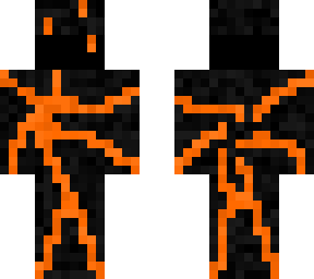 black and orange