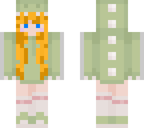 dino girl green