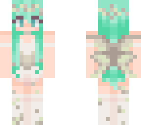green hair woodland fairy