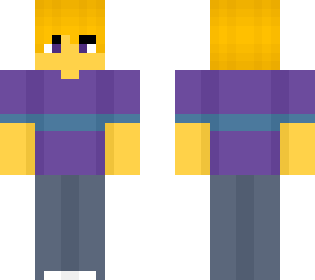 male - purple x cyan - puffy jeans