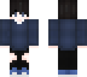navy blue skin boy