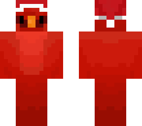 northern cardinal with christmas hat