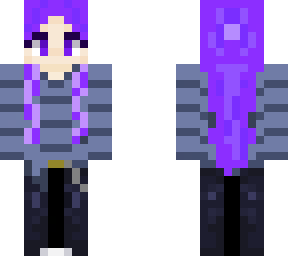 purple hair girl
