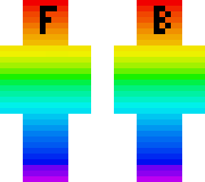 rainbow with front and back title