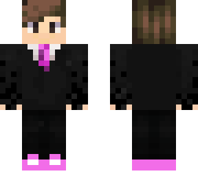 chico con traje rosa