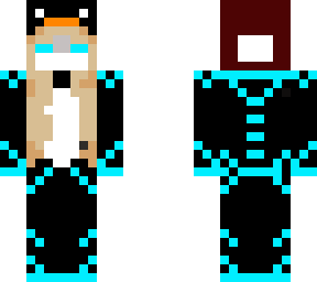 neon penguin girl christmas
