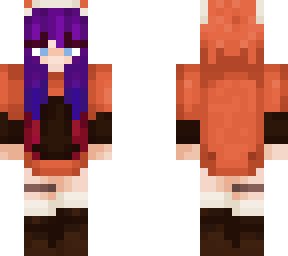 red panda girl colored hair