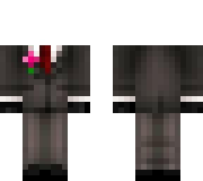 suit with flower