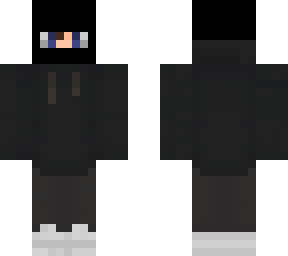 black hoodie with balaclava