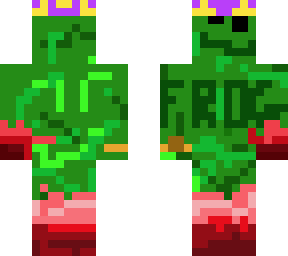 king frog with blood