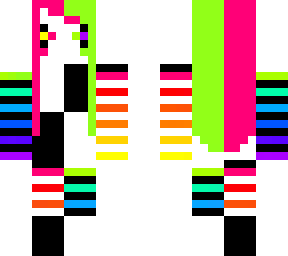 rainbow scene girl