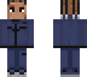 navy nike tech w/ cornrows