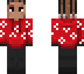 red denim tears w/ cornrows
