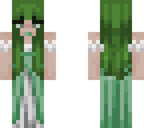 green formal dress