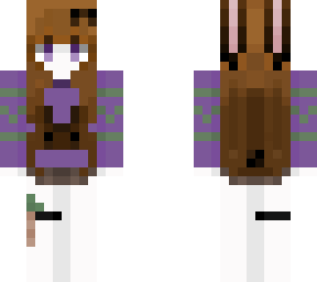 purple green raven girl