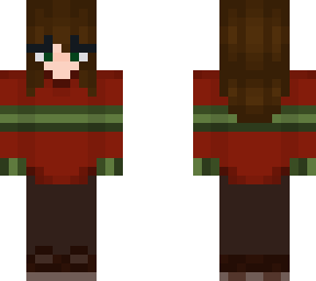 red sweater with green
