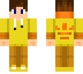 a dude in a yellow hoodie :)