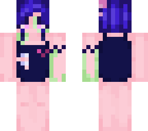 blue hair with prns zom!oc