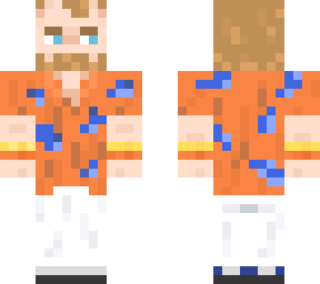phil collins (orange duke tour hawaiian shirt)