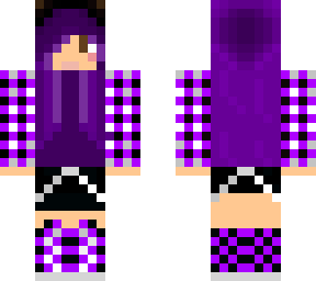 purple & black plaid