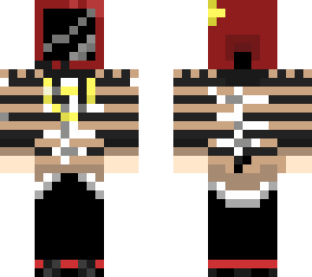 tv head, red/sunflowers and stripped skeleton sweater